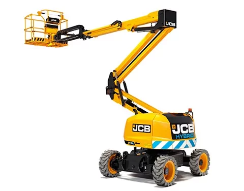 Nacelle articulée JCB A45E 100 % électrique, gamme E-TECH
