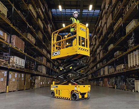 Gamme de nacelles ciseaux JCB 100% électriques